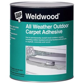Dap 00442 Weldwood All-Weather Outdoor Carpet Adhesive, 1-Quart