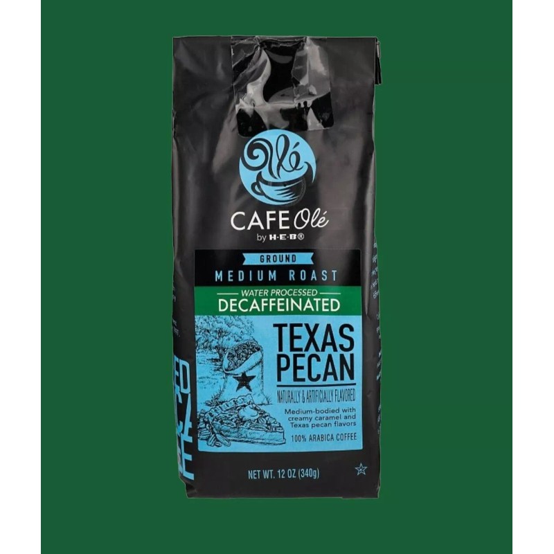 Cafe Ole Texas Pecan Decaf Cafe Ole ground medium roast