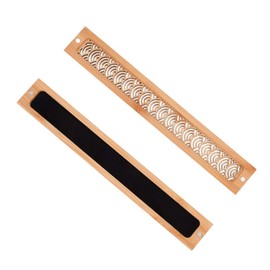 Incense Burner, Horizontal Incense Burner, Incense Plate, Made of Nanbamboo, Non-combustible Cotton, Includes Lid, Wooden Incense Burner, Openwork Carving, Incense Holder Stand, Portable, Convenient,