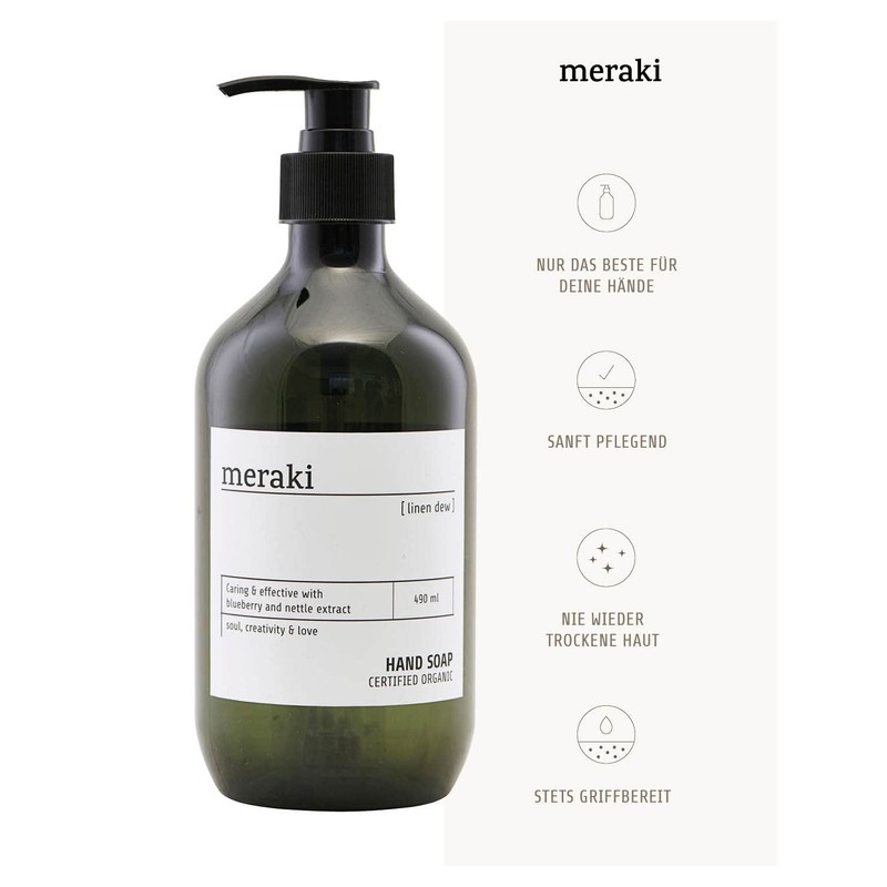 Meraki Linen Dew Hand Soap | Certified Organic Liquid Soap