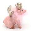 Dekohelden24 Ceramic Decorative Pigs with Crown and Glitter Set of