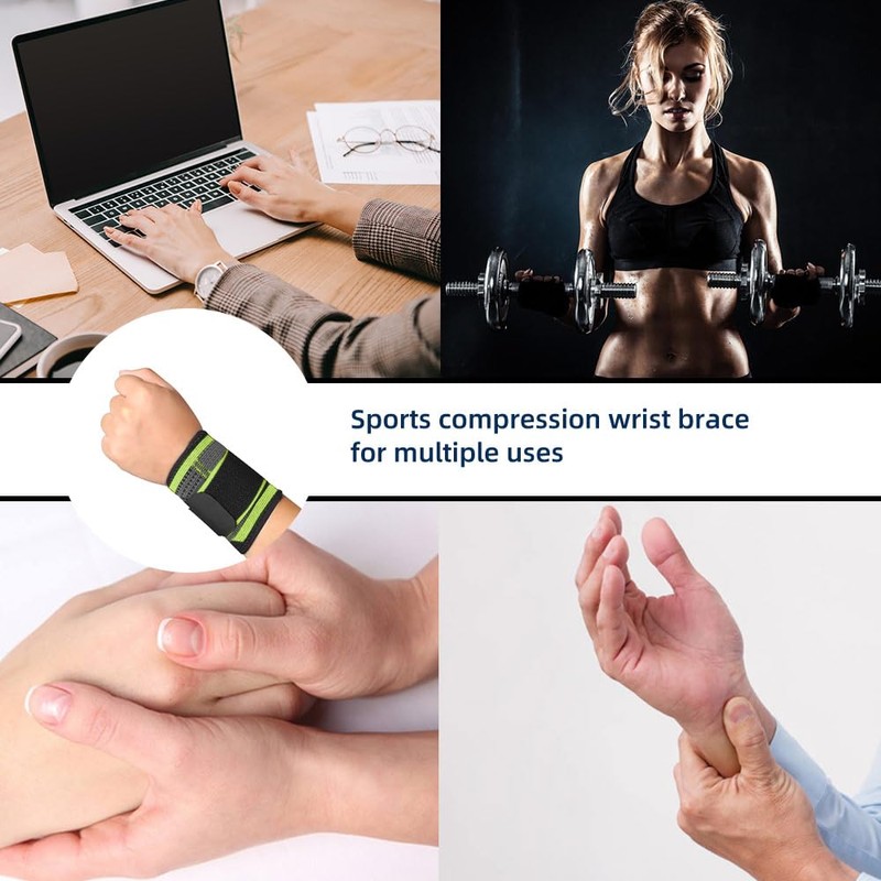 Wrist Strap Compression Wrist Strap Fitness Weightlifting Sprain Tendonitis Carpal