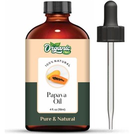 Organic Zing Papaya (Carica Papaya) Oil | Pure & Natural Carrier Oil for Massage, Skincare & Hair Care - 118ml/3.99fl oz