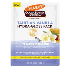 Palmer's Fórmula de manteca de cacao, paquete Hydra-Gloss de vainilla de Tahití, (2.1 onzas líquidas), tratamiento acondicionador nutritivo con vitamina E y miel de acacia para brillo, suavidad y control del encrespamiento, todo tipo de cabello