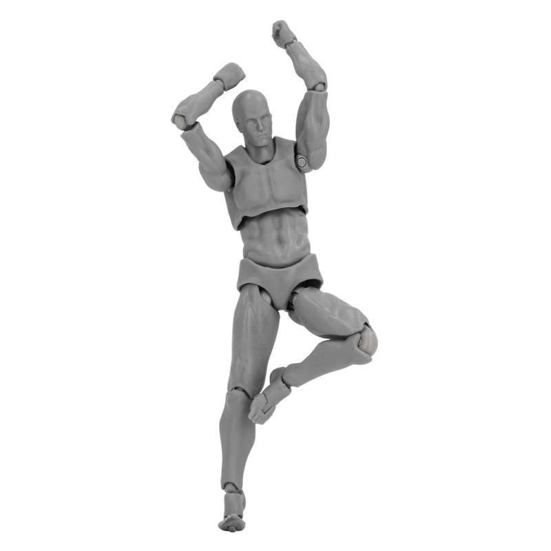 Figure Model PVC Action Figure Drawing Model Movable Joint Pedestal