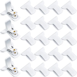Clips de edredón acolchados, clips de edredón blancos acolchados para asegurar la ropa de cama para evitar que los edredones se muevan dentro de la funda de edredón, dulce sueño (24 piezas)