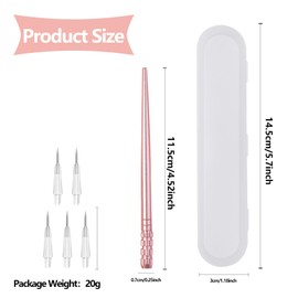 Acne Blackhead Blemish Remover Tools black head comedone extractor Pimple Popper extraction tools for estheticians (Pink)