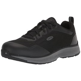 KEEN Utility Men's Sparta 2 Low Height Alloy Toe Industrial Work Shoes, Steel Grey/Black, 11
