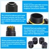PRITOK Waterproof cable connector: T-shaped 3-way waterproof cable connector, 3-pin