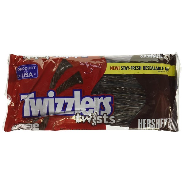 Twizzlers Chocolate Twists, 12-Ounce Bags (Pack of 2)
