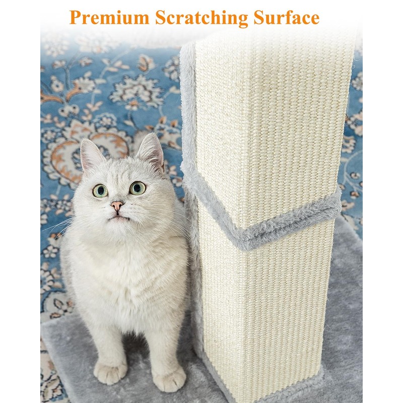 Karolpar 32" Cat Scratching Post for Indoor Cats, Sisal Cat