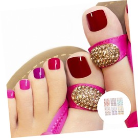 Healvian 6sheets Girl Fingernail Art DIY Decals Creative Nail Stickers for Ball Parties