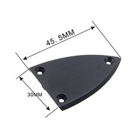 4Pcs Guitar Truss Rod Covers Replacable Triangle Plastic Truss Rod Covers 3 Holes Guitar Adjustment Lever Covers Guitar Accessories for Electrical Guitar Bass(Black)