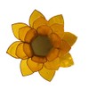 Lotus candleholder chakra 3 yellow goldlining