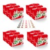 wraphay 30pack holiday patterns Christmas Cookies Boxes with Window Red