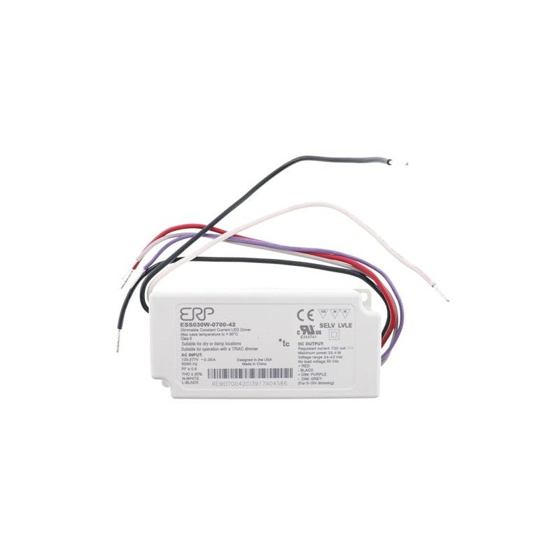 ERP POWER ESS030W-0700-42 ESS030 Series 29.4 W 700 mA 42