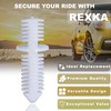 Rexka 10pcs Double End Xmas Tree Retainers Clips 11/32" Stem