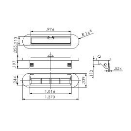VISION INDUSTRIES Set of 10  PCS WHITE WINDOW SASH WEEP HOLE COVER 1230WHITE