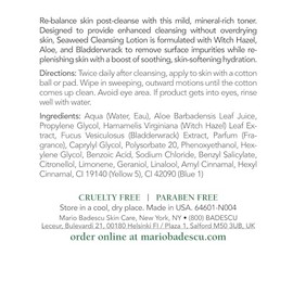 Mario Badescu Locin limpiadora de algas marinas para pieles mixtas, secas y sensibles  Tnico facial que aclara y repone  Formulado con extracto de... 