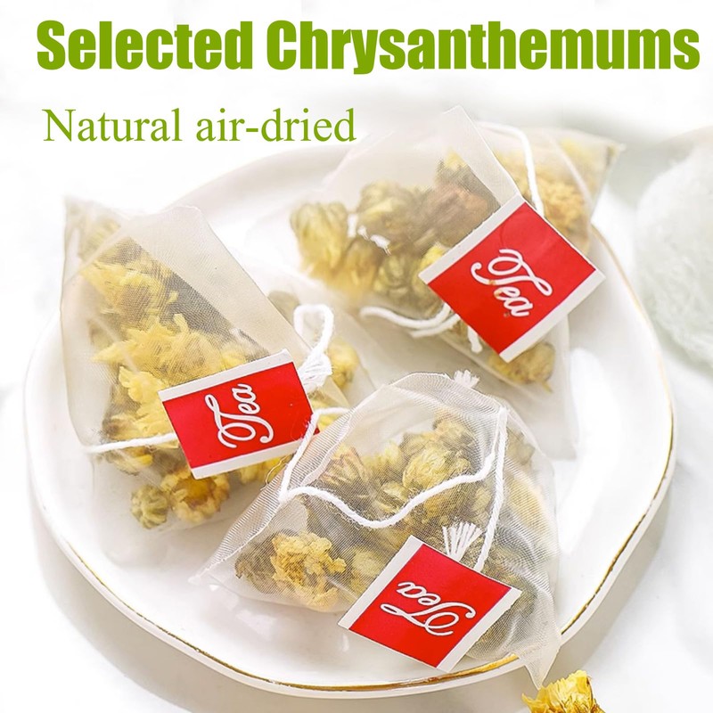 MQ Chrysanthemum Tea, 68 Bag Natural Dried Flower Tea, Caffeine