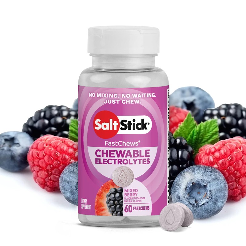SaltStick - FastChews Electrolitos Masticables para Ejercicio y Rehidratación, 60
