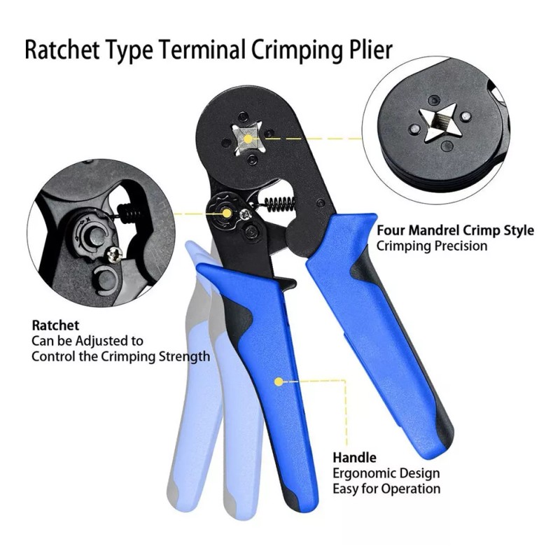 generic F Kit De Pinza Engarzadora Y Casquillos De Cable