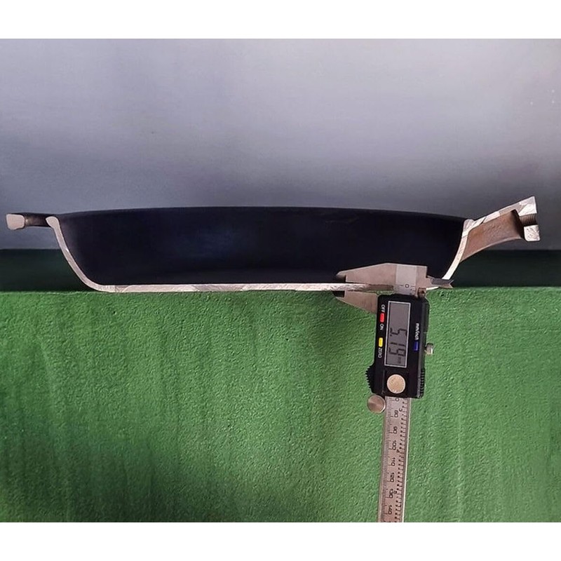stpgoods Crepe Pan Cast Iron Pancake Pan with Wooden Handle