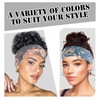 STGDAK Wide Headbands Floral Print Boho Headband Non Slip Hair