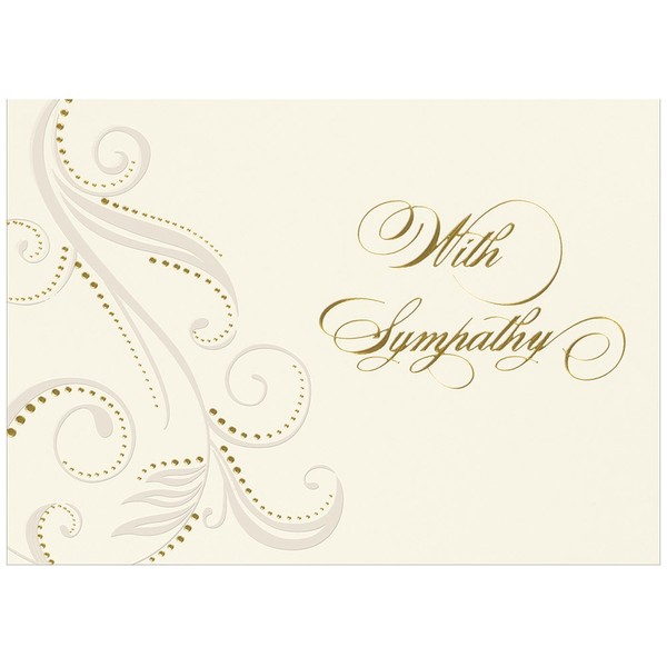 JAM Paper Blank Sympathy Greeting Cards & Matching Envelopes Set