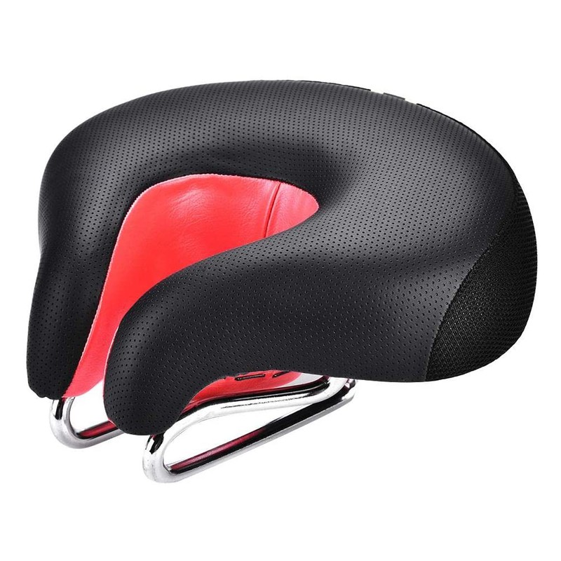 Ergonomic Mountain Bike Cycling Bicycle Split Nose Shape Saddle Cushion