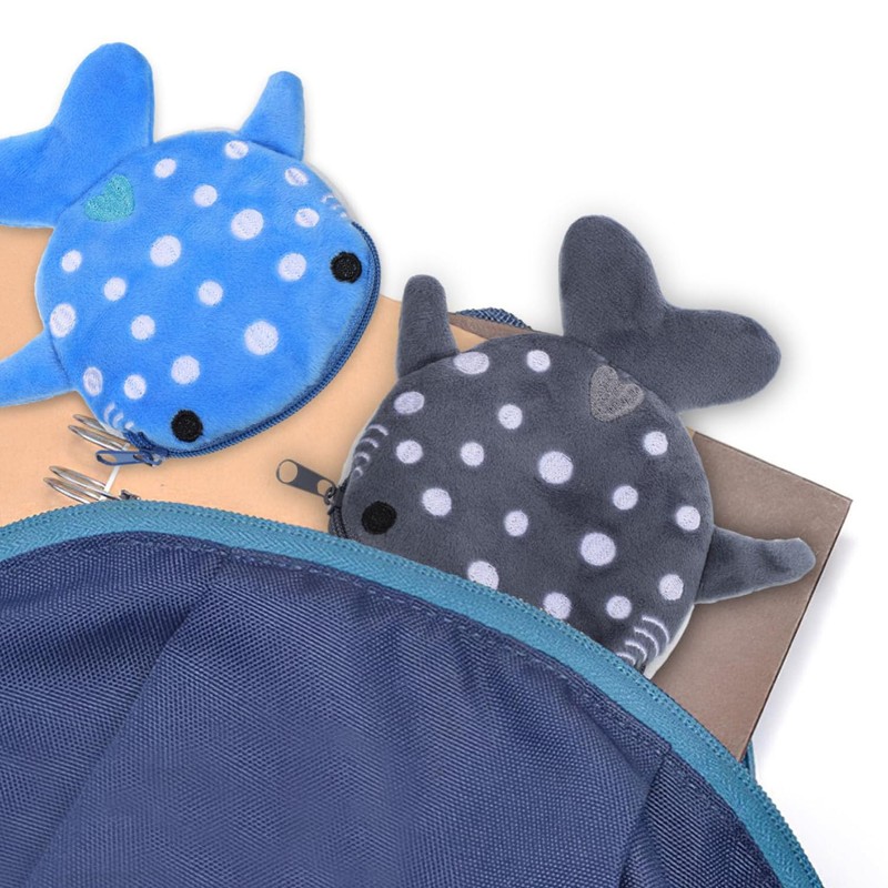 Shark Coin Purse, Blue