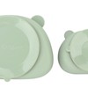 4pcs Children Plate Utensils Set Silicone Suction Bowls Set Toddler