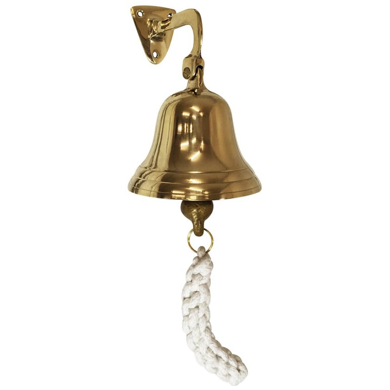 zeitzone Nostalgic Ship Bell Brass Maritime Door Bell 9 cm
