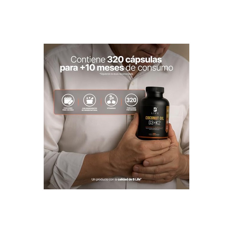 Life Vitamina 400 320 Softgels Alta Absorsión Aceite Coco Vitaminas