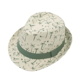 maximo Kids Boy-Trilby Palm Tree Lining, Wool White/Tea