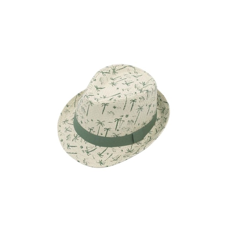 maximo Kids Boy-Trilby Palm Tree Lining, Wool White/Tea