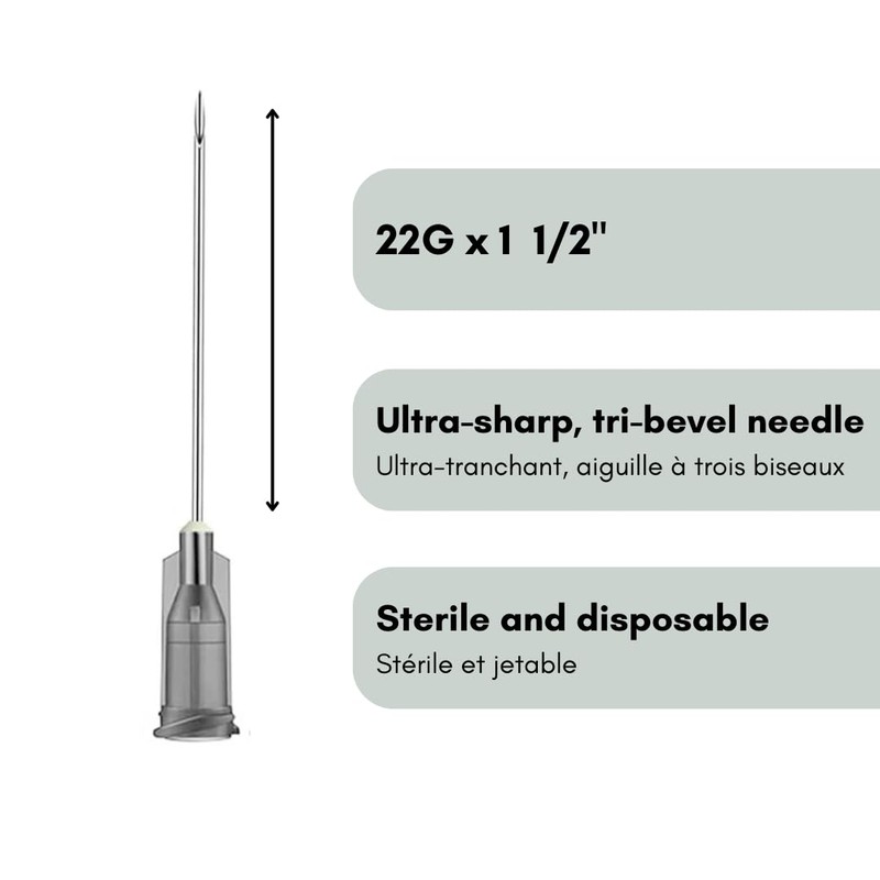 Elimedical Disposable Needle for Animal, Pet and Industrial Dispensing, 22G