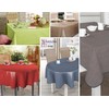 Oilcloth Tablecloth Wipe Clean Non-Slip with Piping Band Square Round