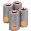 New brothread 5000M Roll/Set of 4 Lock Sewing Thread #60