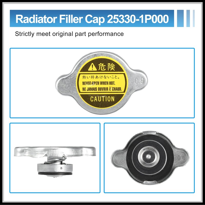 HEROFFIX Engine Radiator Filler Neck with Fully Sealed Cap Replacement