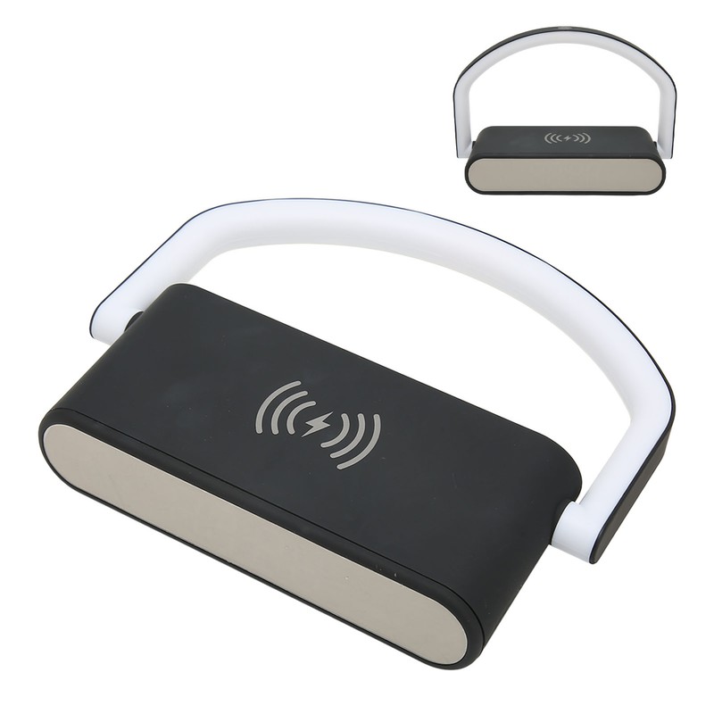 Wireless Charging Alarm Clock Two Levels Adjustment Night Light Multifunction