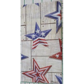 Celebrate the Home Three Decorative Hostess Napkins for Decoupage "Patriotic Barn Star"