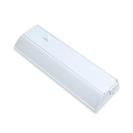 Good Earth Lighting 12” Hardwired LED Under Cabinet Light, 510 Lumens, Dimmable 3000K Warm White Bar Fixture, White