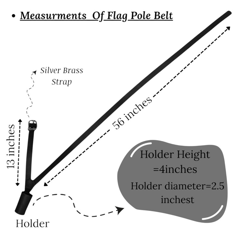 Large Flag Pole Holder Belt for Army Parade & Honour