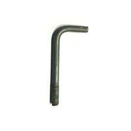 Foundation Bolt (Anchor or L-Bolt) M10 x 200 mm Galvanised Mild Steel Pack Size : 1