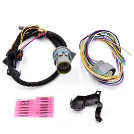 Transmission Wiring Harness Kit with Temperature Sensor Compatible with 1991-2003 GM 4L80E 4L80 4L85E MT1 MN8 Replace # 24222798 12154288 350-9000 24200161 24241218 350-0032 24230344