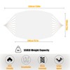 ZEAN Handwoven Hammock by Thick Cotton Rope XXL Two Person