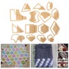 54 Pcs Quilting Template Multiple Shaped Acrylic Quilt Stencil Template