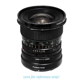 Fotasy Cannon FD Lens to Nikkor Z Mount Adapter, FD Z Adapter, Compatible with Canon FD FL Classic lense, Compatible with Nikon Z Mount Mirrorless Camera Z30 Z50 Z5 Z6 Z7 Z6II Z7II z fc Z9