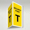 V Safety Security Point T - 3D Corridor Sign 340